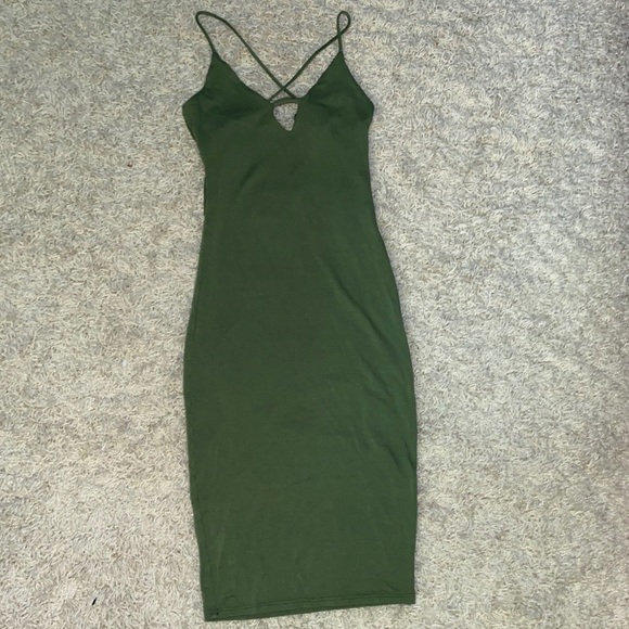 Fashion Nova Dresses & Skirts - Fashion nova olive dress